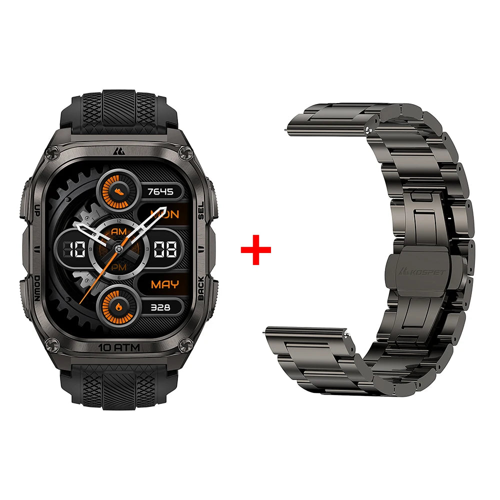 KOSPET Tank M4 Smartwatch GPS Offline Maps 10ATM Waterproof Health Monitor