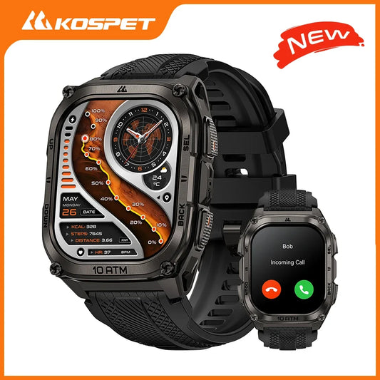 KOSPET Tank M4 Smartwatch GPS Offline Maps 10ATM Waterproof Health Monitor