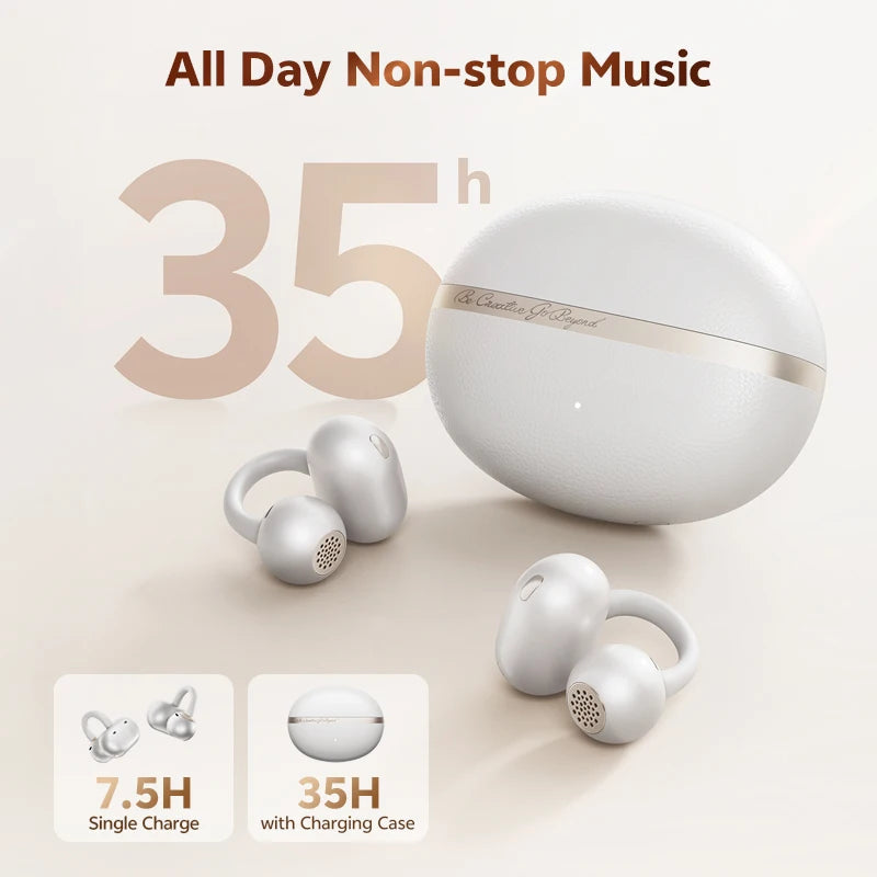 QCY CT06 Clip On Open Ear Bluetooth Earbuds Four Mic