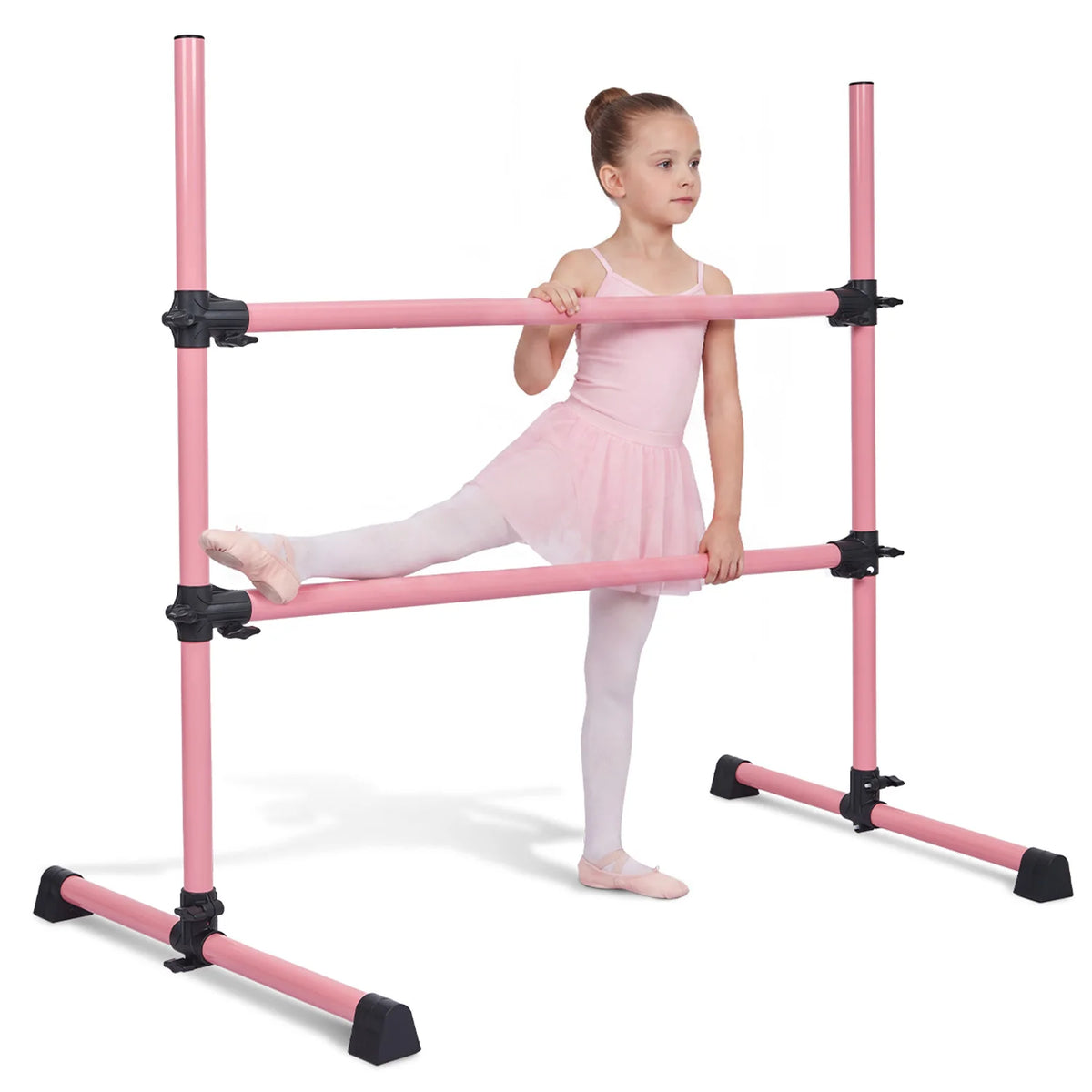 Adjustable Freestanding Ballet Barre For Home Exercise And Pilates