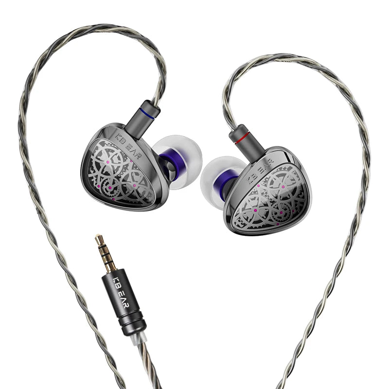 KBEAR Dynamic Driver HiFi Wired Earphones With Microphone And Cable