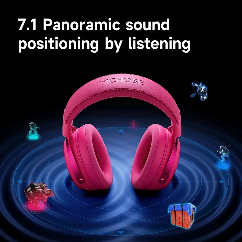 MCHOSE X9 Wireless Gaming Headset 7.1 Surround Sound Mic