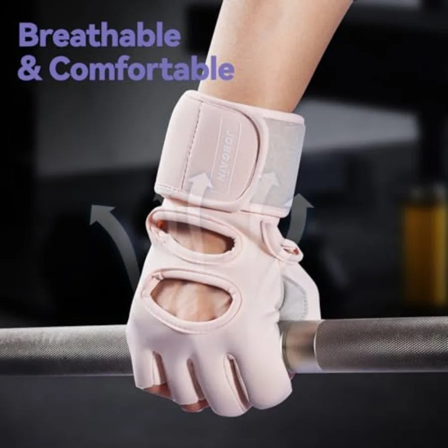 Padded Weight Lifting Gloves With Wrist Support And Grip