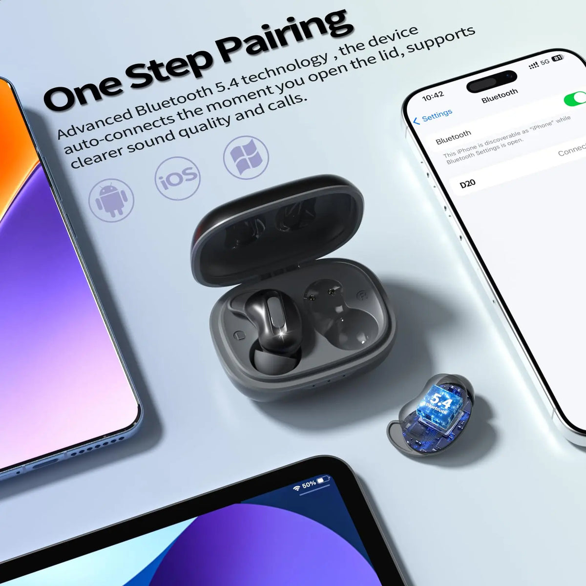Kuizil Sleep Earbuds With Active Noise Cancellation Bluetooth