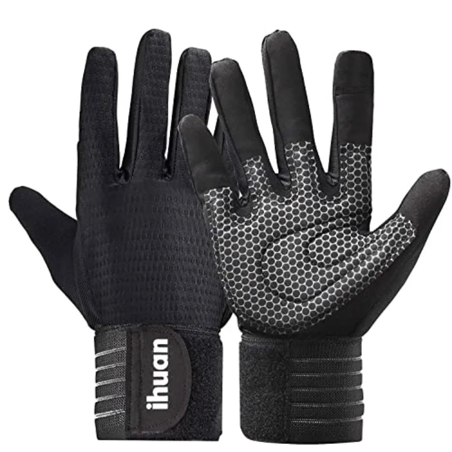 Full Finger Weight Lifting Workout Gloves For Safe Deadlift Performance