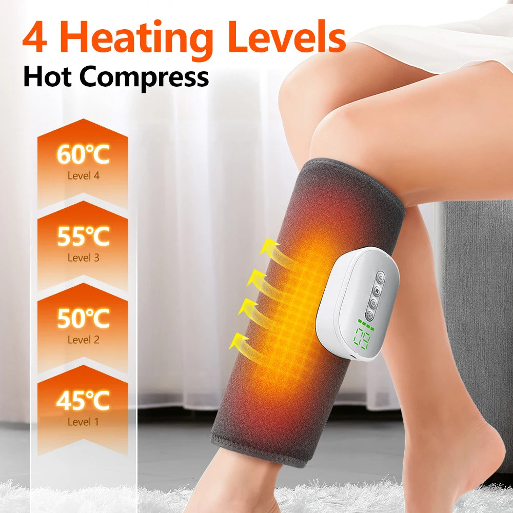 Pastsky Wireless Air Compression Heating Calf Massager For Legs