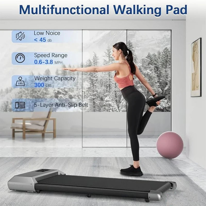 Superun 2In1 Treadmill For Home Use 2.5HP Walking Running