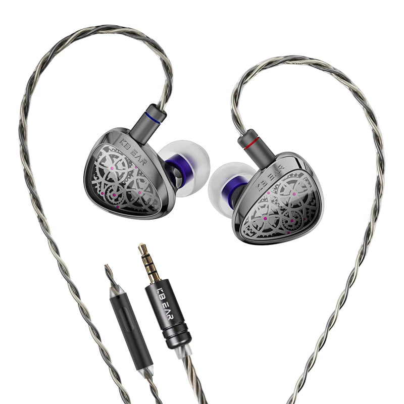 KBEAR Dynamic Driver HiFi Wired Earphones With Microphone And Cable