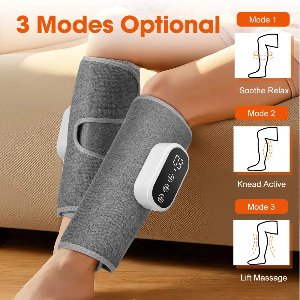 Pastsky Wireless Air Compression Heating Calf Massager For Legs