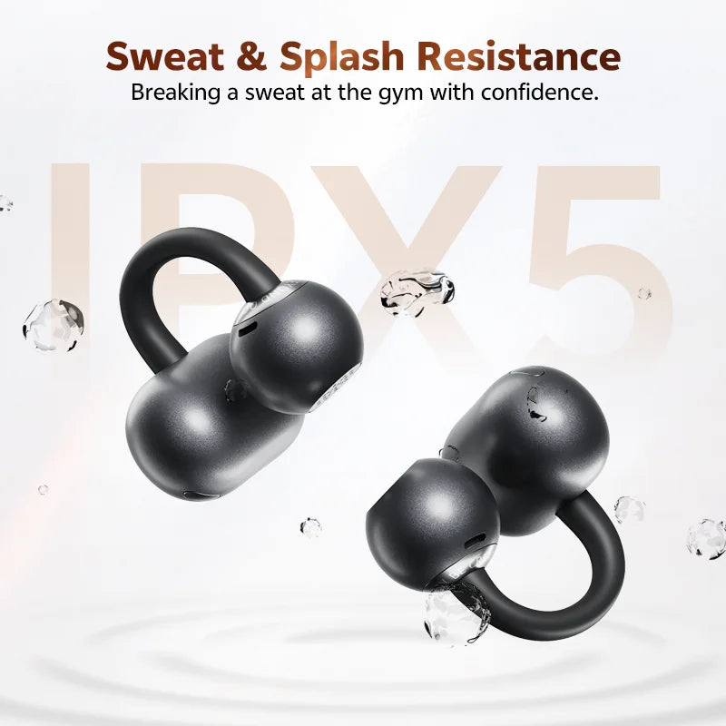 QCY CT06 Clip On Open Ear Bluetooth Earbuds Four Mic