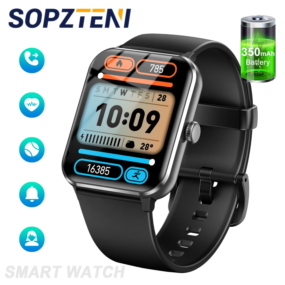 Bluetooth Call Smart Watch Featuring Fitness Tracking And Heart Rate Monitor