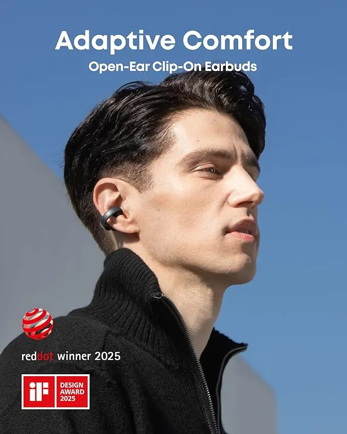Anker Soundcore AeroClip Open-Ear Wireless Earbuds Refurbished With 4 Mics