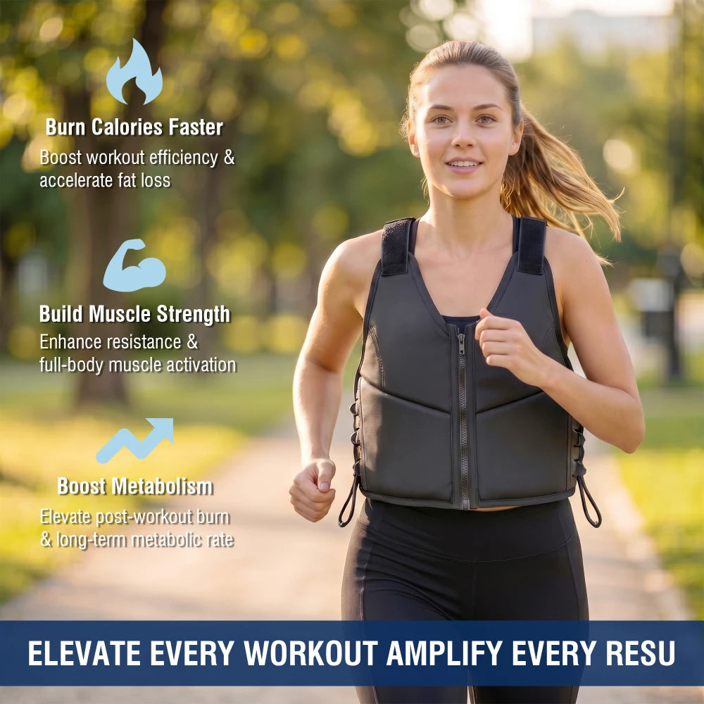 Premium Adjustable Weighted Vest For Running And Home Workouts