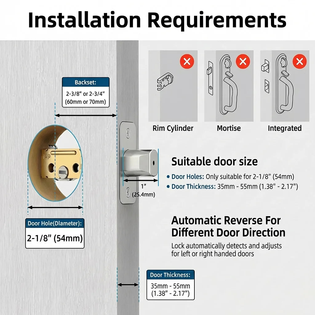 Jodays Smart Deadbolt Lock With Bluetooth And Fingerprint Access