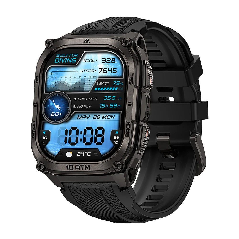 KOSPET Tank M4 Smartwatch GPS Offline Maps 10ATM Waterproof Health Monitor