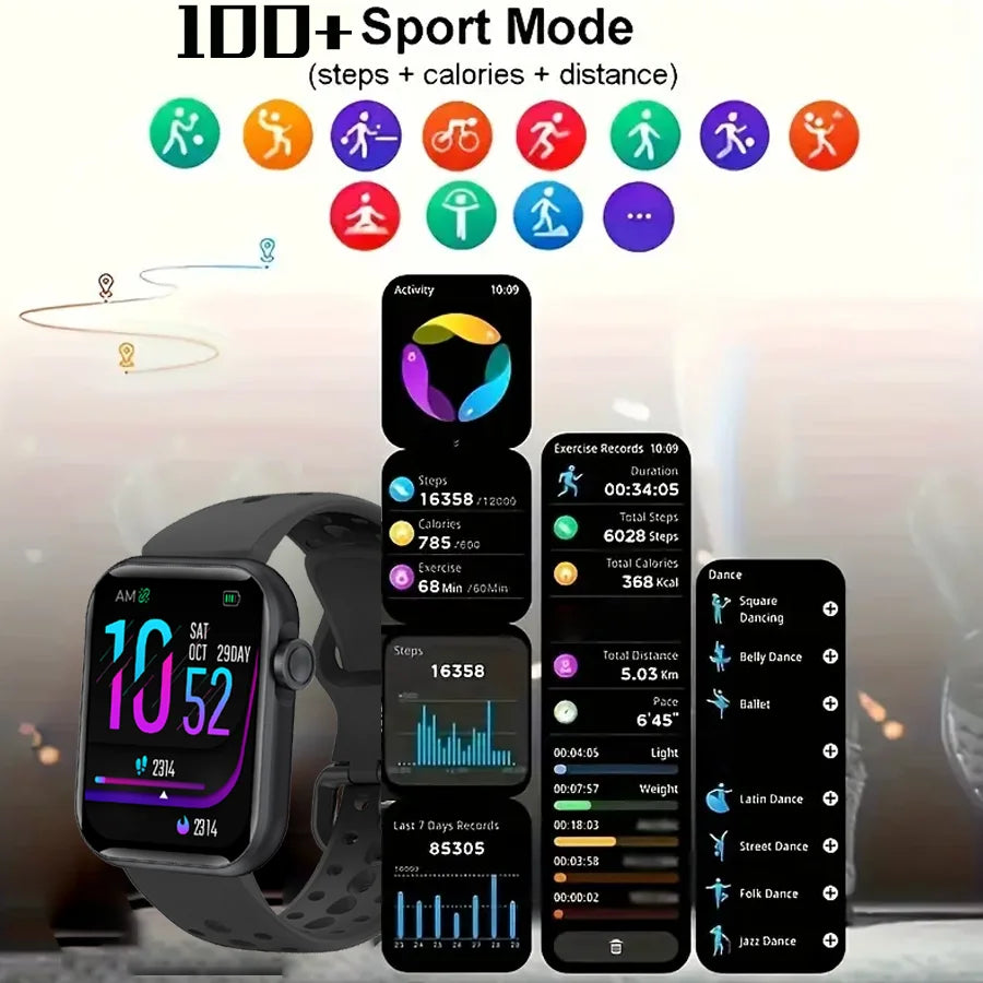 Anyloop Smart Watch Fitness Tracker With Call And Sleep Monitoring