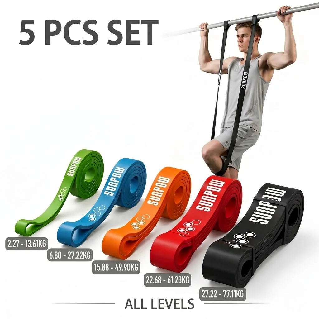 Sunpow Natural Latex Pull Up Assistance Exercise Resistance Bands