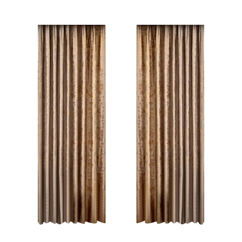 Velvet Blackout Curtains For Thermal And Noise Reduction