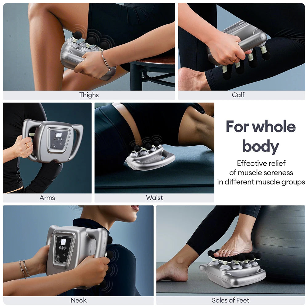 Foreverlily 24 Head Fascia Massage Gun With 9 Vibration Modes