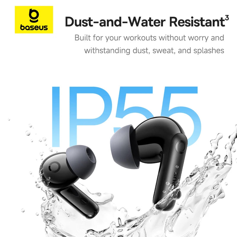 Baseus Bass BP1 Pro Wireless Earbuds Featuring Active Noise Cancellation