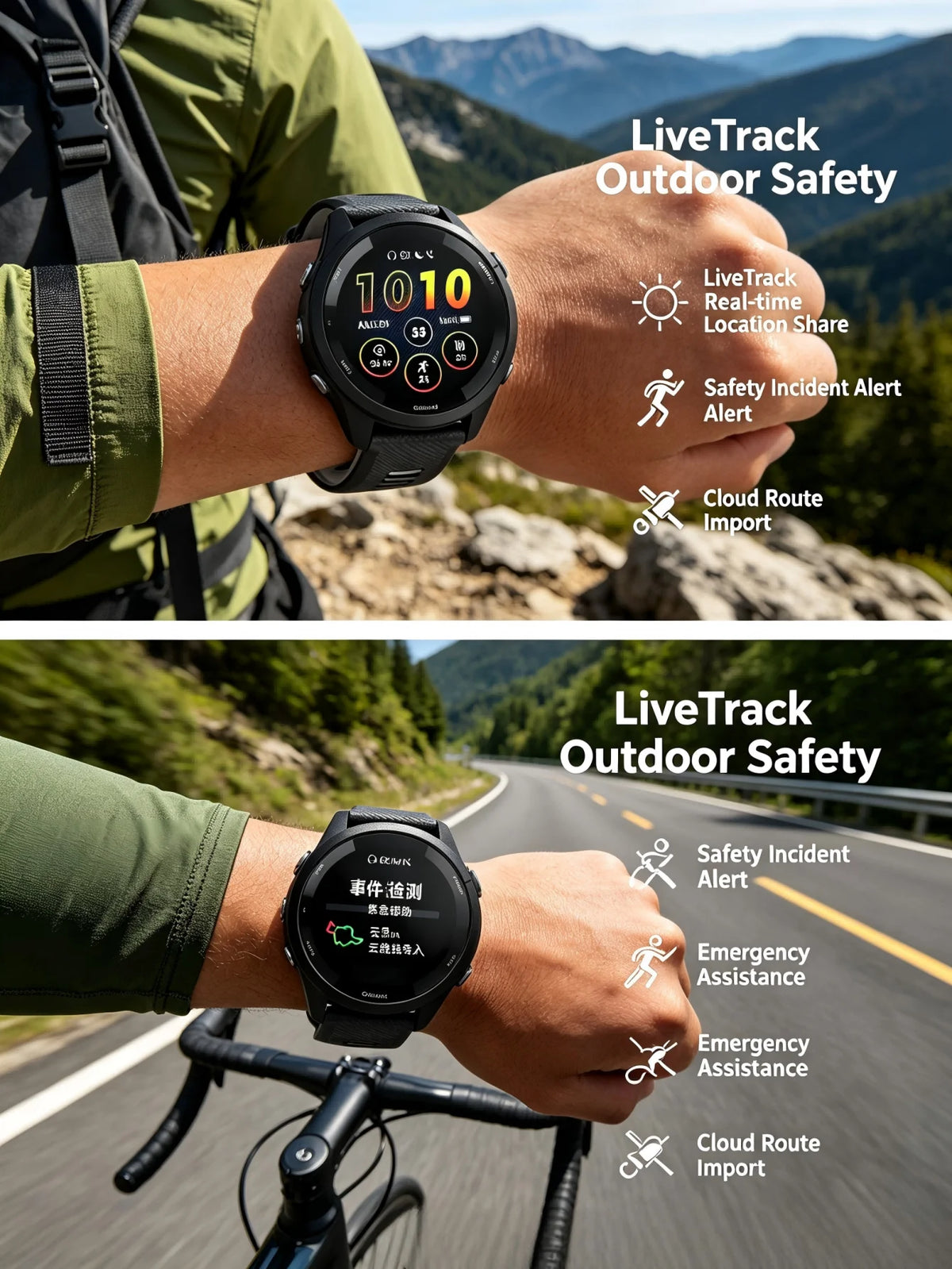 Garmin Forerunner 265 GPS Smartwatch With Multiband Navigation