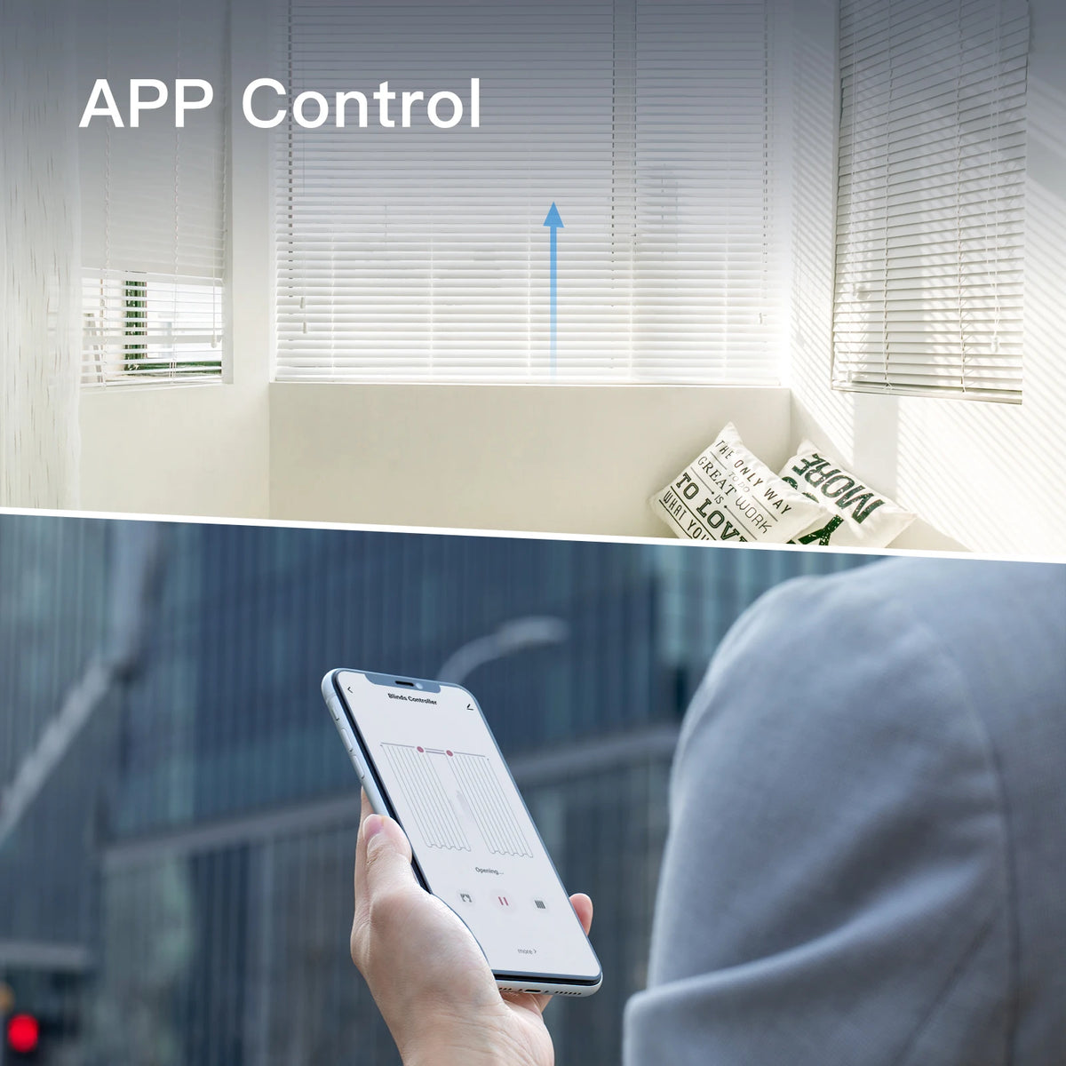 Moes Tuya Smart WiFi Curtain Motor For Blinds With Remote