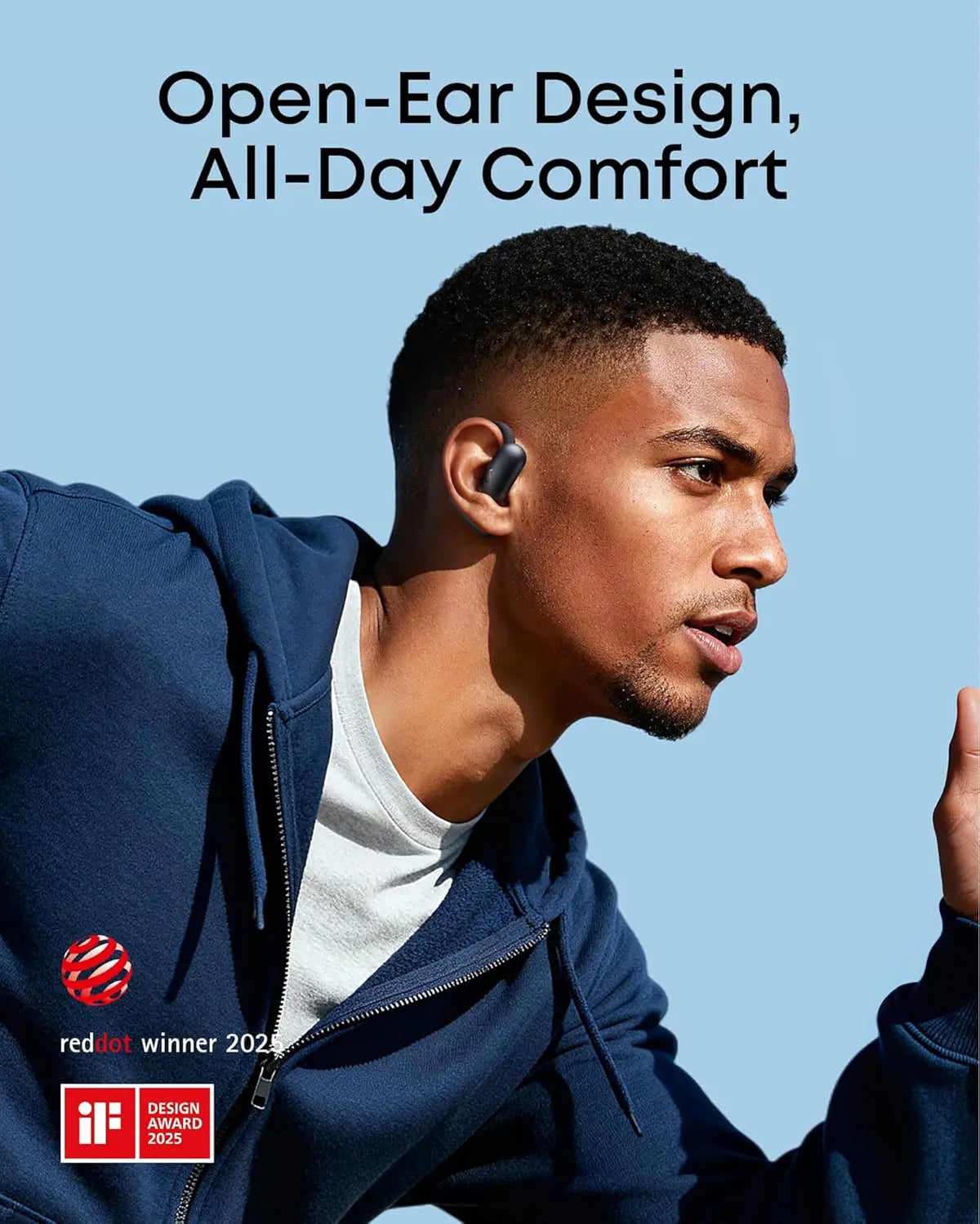 Soundcore AeroFit 2 Open Ear Wireless Headphones With Translation Audio