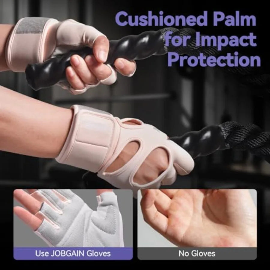 Padded Weight Lifting Gloves With Wrist Support And Grip