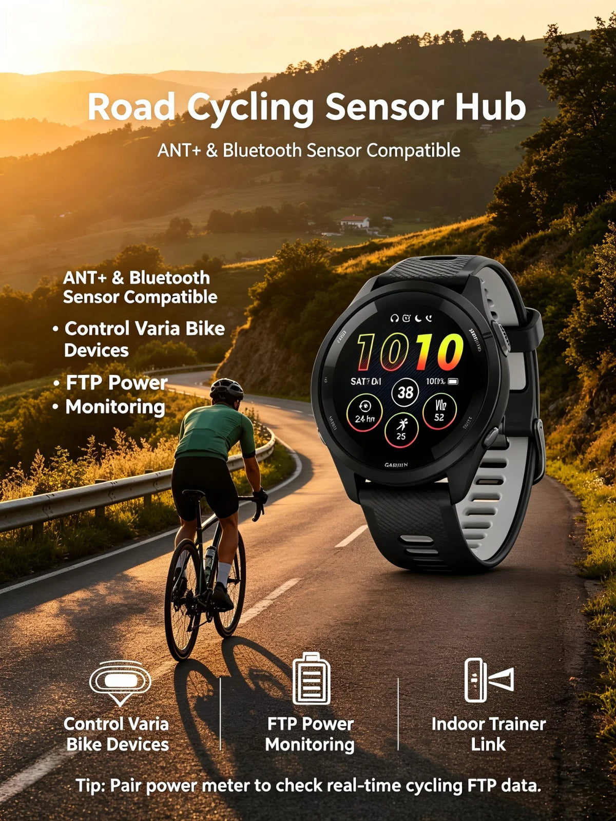 Garmin Forerunner 265 GPS Smartwatch With Multiband Navigation