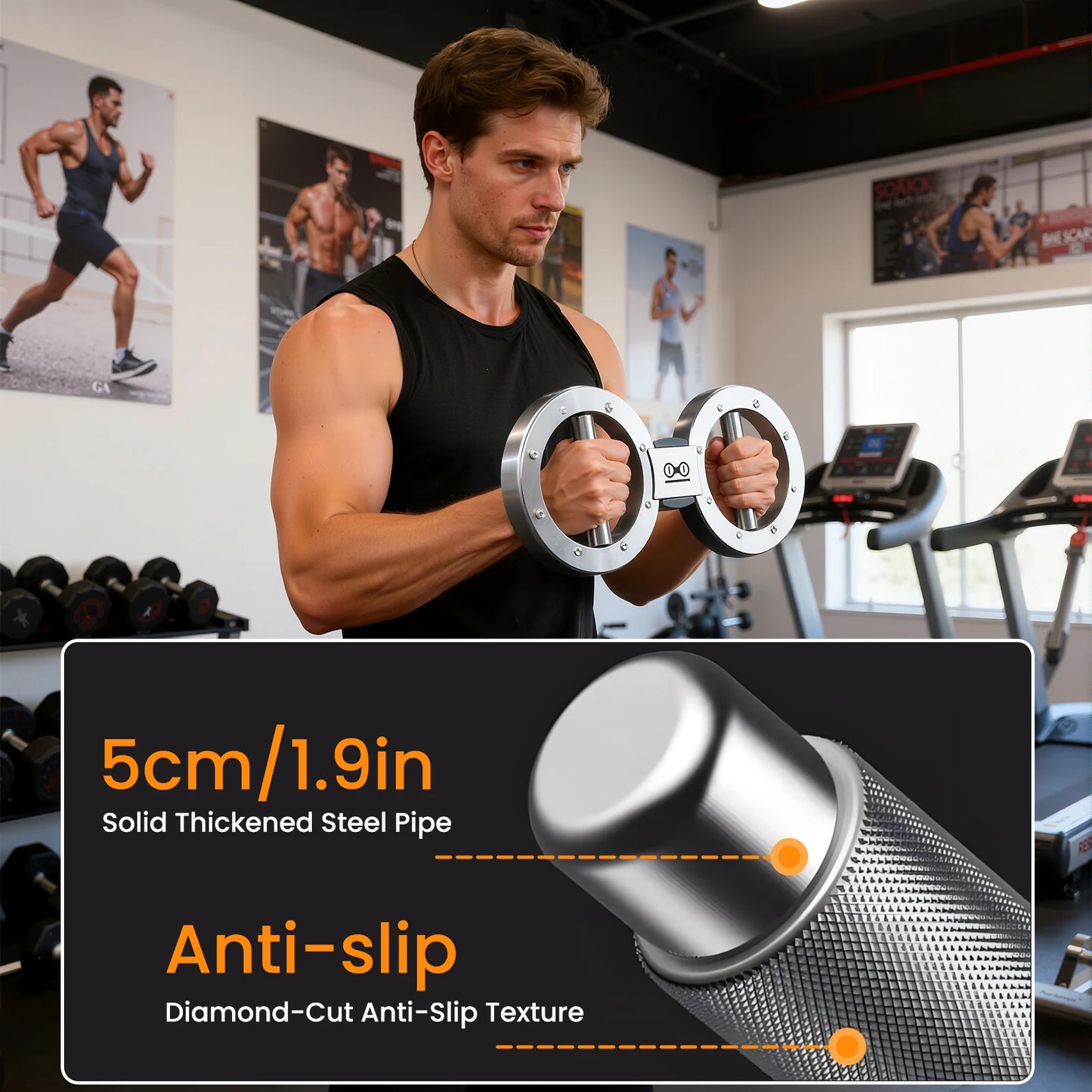 Rotator Machine Grip Strength Trainer For Forearms And Wrists