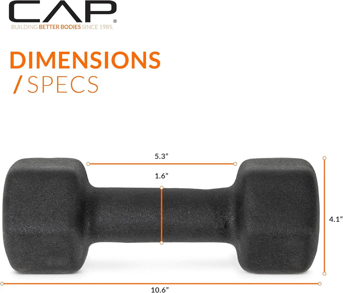 Cap Neoprene Dumbbells For Home Gym Strength Training Exercise