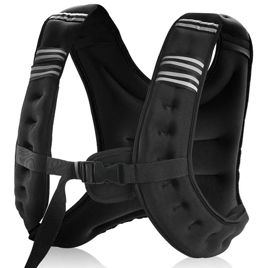 12lb Weight Vest With Reflective Stripe For Running And Fitness