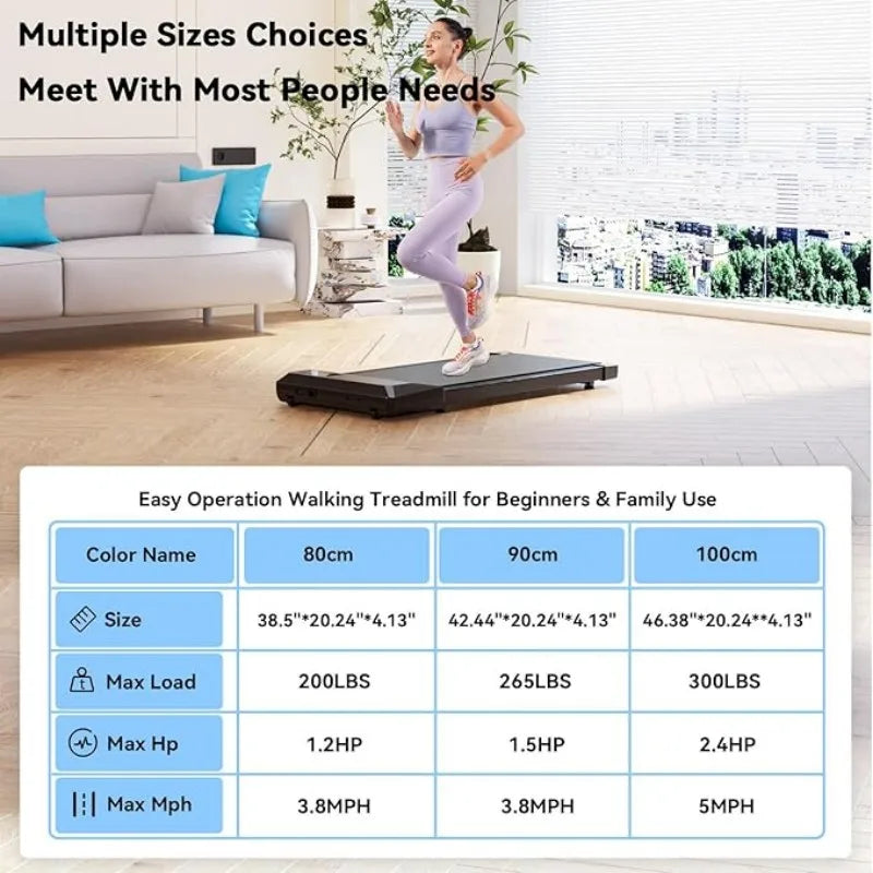 Superun 2 In 1 Walking Treadmill With App Remote Control